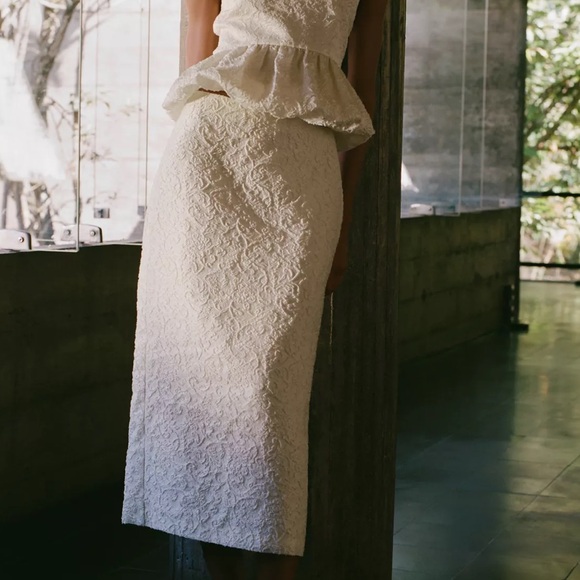 Zara NWT textured midi skirt 2861/600 - Picture 2 of 11